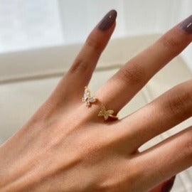 2 Butterfly ring