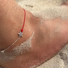 Star & Red anklet