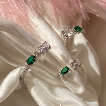 Double Dimond Bracelet & Ring