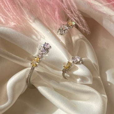 Double Dimond Bracelet & Ring