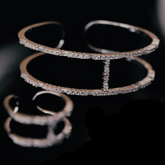 Double line Bracelet & Ring